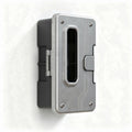 Metal switch panel box with protective cover for electrical installations 10 x 5 x 20cm